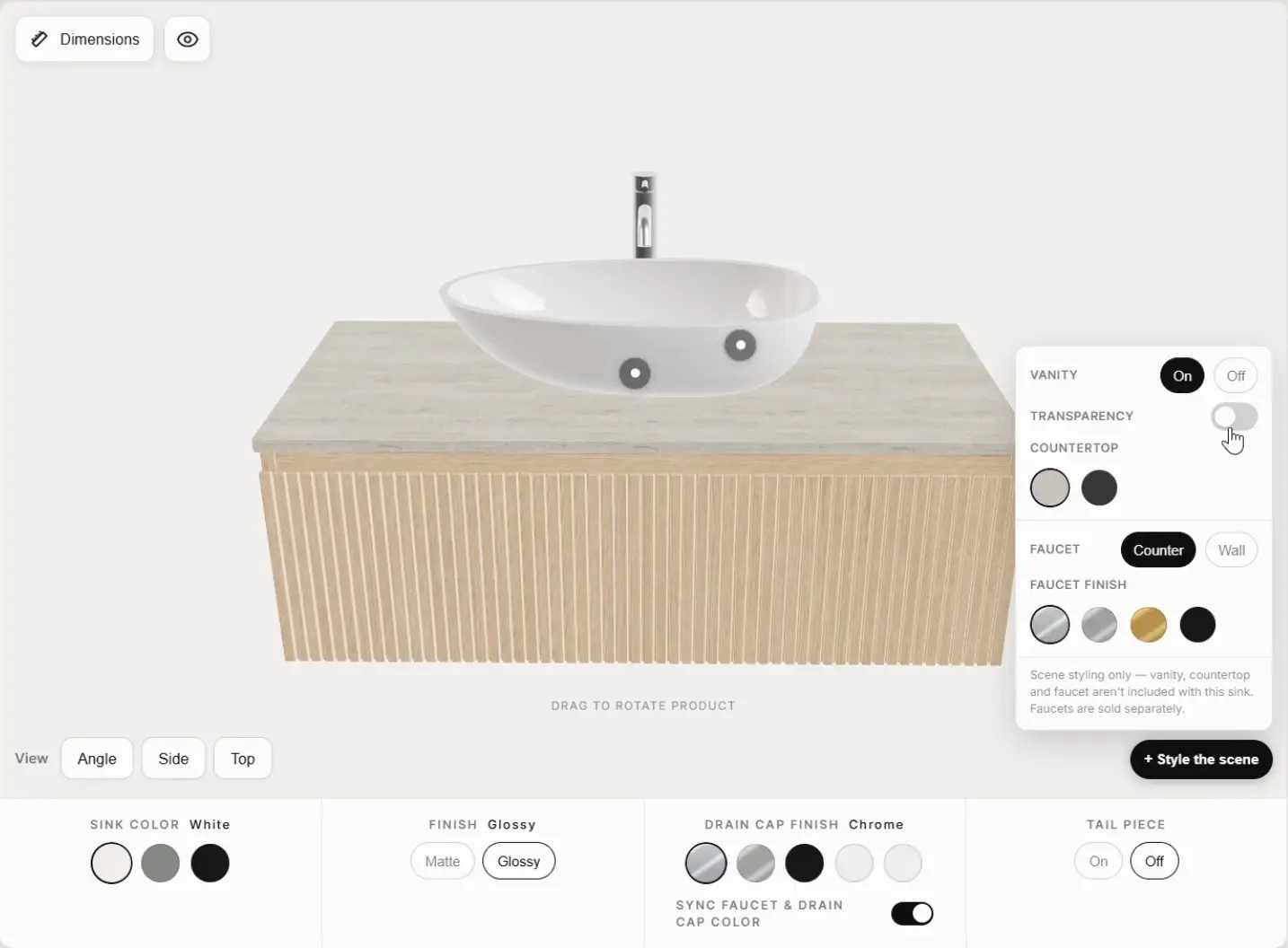 Badeloft 3D configurator